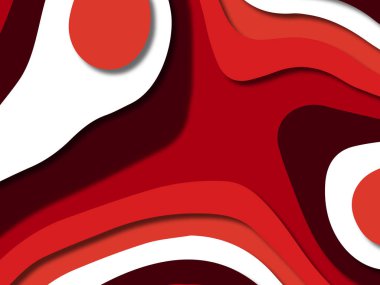 kağıt ile 3D arka plan şekilleri kesim. Soyut kağıt kitap kapağı için şablon arka plan bölmek. Kağıt arka plan kes. Soyut gerçekçi kağıt dekorasyon tasarımı için