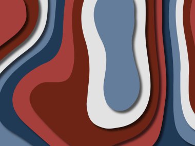 kağıt ile 3D arka plan şekilleri kesim. Soyut kağıt kitap kapağı için şablon arka plan bölmek. Kağıt arka plan kes. Soyut gerçekçi kağıt dekorasyon tasarımı için