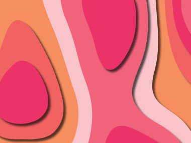 kağıt ile 3D arka plan şekilleri kesim. Soyut kağıt kitap kapağı için şablon arka plan bölmek. Kağıt arka plan kes. Soyut gerçekçi kağıt dekorasyon tasarımı için