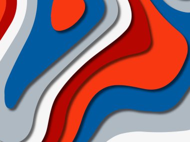 kağıt ile 3D arka plan şekilleri kesim. Soyut kağıt kitap kapağı için şablon arka plan bölmek. Kağıt arka plan kes. Soyut gerçekçi kağıt dekorasyon tasarımı için