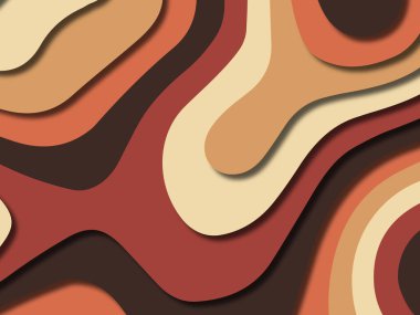 kağıt ile 3D arka plan şekilleri kesim. Soyut kağıt kitap kapağı için şablon arka plan bölmek. Kağıt arka plan kes. Soyut gerçekçi kağıt dekorasyon tasarımı için