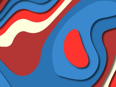 kağıt ile 3D arka plan şekilleri kesim. Soyut kağıt kitap kapağı için şablon arka plan bölmek. Kağıt arka plan kes. Soyut gerçekçi kağıt dekorasyon tasarımı için