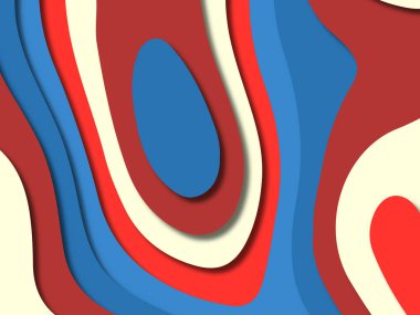 kağıt ile 3D arka plan şekilleri kesim. Soyut kağıt kitap kapağı için şablon arka plan bölmek. Kağıt arka plan kes. Soyut gerçekçi kağıt dekorasyon tasarımı için