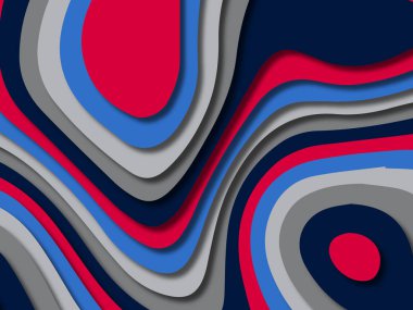 kağıt ile 3D arka plan şekilleri kesim. Soyut kağıt kitap kapağı için şablon arka plan bölmek. Kağıt arka plan kes. Soyut gerçekçi kağıt dekorasyon tasarımı için