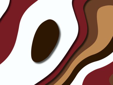 kağıt ile 3D arka plan şekilleri kesim. Soyut kağıt kitap kapağı için şablon arka plan bölmek. Kağıt arka plan kes. Soyut gerçekçi kağıt dekorasyon tasarımı için