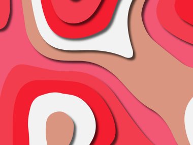 kağıt ile 3D arka plan şekilleri kesim. Soyut kağıt kitap kapağı için şablon arka plan bölmek. Kağıt arka plan kes. Soyut gerçekçi kağıt dekorasyon tasarımı için