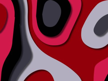 kağıt ile 3D arka plan şekilleri kesim. Soyut kağıt kitap kapağı için şablon arka plan bölmek. Kağıt arka plan kes. Soyut gerçekçi kağıt dekorasyon tasarımı için