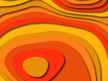 kağıt ile 3D arka plan şekilleri kesim. Soyut kağıt kitap kapağı için şablon arka plan bölmek. Kağıt arka plan kes. Soyut gerçekçi kağıt dekorasyon tasarımı için