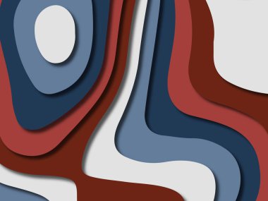 kağıt ile 3D arka plan şekilleri kesim. Soyut kağıt kitap kapağı için şablon arka plan bölmek. Kağıt arka plan kes. Soyut gerçekçi kağıt dekorasyon tasarımı için