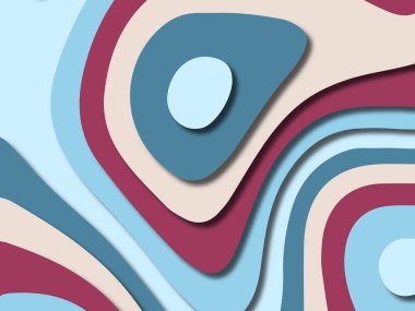 kağıt ile 3D arka plan şekilleri kesim. Soyut kağıt kitap kapağı için şablon arka plan bölmek. Kağıt arka plan kes. Soyut gerçekçi kağıt dekorasyon tasarımı için