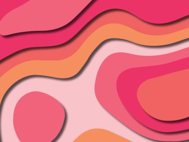 kağıt ile 3D arka plan şekilleri kesim. Soyut kağıt kitap kapağı için şablon arka plan bölmek. Kağıt arka plan kes. Soyut gerçekçi kağıt dekorasyon tasarımı için