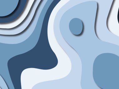 kağıt ile 3D arka plan şekilleri kesim. Soyut kağıt kitap kapağı için şablon arka plan bölmek. Kağıt arka plan kes. Soyut gerçekçi kağıt dekorasyon tasarımı için