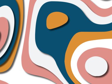 kağıt ile 3D arka plan şekilleri kesim. Soyut kağıt kitap kapağı için şablon arka plan bölmek. Kağıt arka plan kes. Soyut gerçekçi kağıt dekorasyon tasarımı için