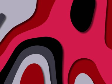 kağıt ile 3D arka plan şekilleri kesim. Soyut kağıt kitap kapağı için şablon arka plan bölmek. Kağıt arka plan kes. Soyut gerçekçi kağıt dekorasyon tasarımı için