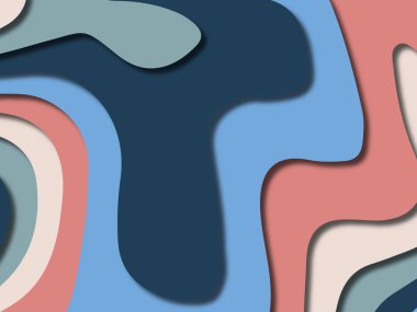 kağıt ile 3D arka plan şekilleri kesim. Soyut kağıt kitap kapağı için şablon arka plan bölmek. Kağıt arka plan kes. Soyut gerçekçi kağıt dekorasyon tasarımı için