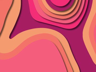 kağıt ile 3D arka plan şekilleri kesim. Soyut kağıt kitap kapağı için şablon arka plan bölmek. Kağıt arka plan kes. Soyut gerçekçi kağıt dekorasyon tasarımı için