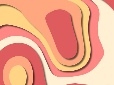 kağıt ile 3D arka plan şekilleri kesim. Soyut kağıt kitap kapağı için şablon arka plan bölmek. Kağıt arka plan kes. Soyut gerçekçi kağıt dekorasyon tasarımı için