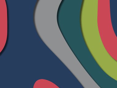 kağıt ile 3D arka plan şekilleri kesim. Soyut kağıt kitap kapağı için şablon arka plan bölmek. Kağıt arka plan kes. Soyut gerçekçi kağıt dekorasyon tasarımı için