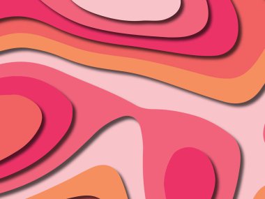 kağıt ile 3D arka plan şekilleri kesim. Soyut kağıt kitap kapağı için şablon arka plan bölmek. Kağıt arka plan kes. Soyut gerçekçi kağıt dekorasyon tasarımı için