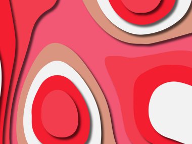 kağıt ile 3D arka plan şekilleri kesim. Soyut kağıt kitap kapağı için şablon arka plan bölmek. Kağıt arka plan kes. Soyut gerçekçi kağıt dekorasyon tasarımı için