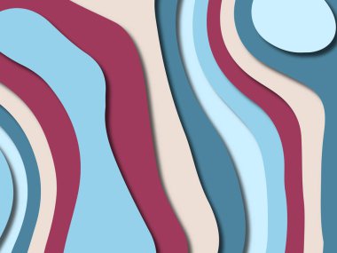 kağıt ile 3D arka plan şekilleri kesim. Soyut kağıt kitap kapağı için şablon arka plan bölmek. Kağıt arka plan kes. Soyut gerçekçi kağıt dekorasyon tasarımı için