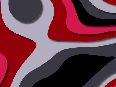 kağıt ile 3D arka plan şekilleri kesim. Soyut kağıt kitap kapağı için şablon arka plan bölmek. Kağıt arka plan kes. Soyut gerçekçi kağıt dekorasyon tasarımı için