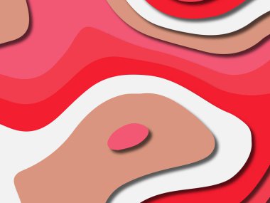 kağıt ile 3D arka plan şekilleri kesim. Soyut kağıt kitap kapağı için şablon arka plan bölmek. Kağıt arka plan kes. Soyut gerçekçi kağıt dekorasyon tasarımı için