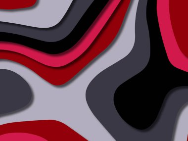 kağıt ile 3D arka plan şekilleri kesim. Soyut kağıt kitap kapağı için şablon arka plan bölmek. Kağıt arka plan kes. Soyut gerçekçi kağıt dekorasyon tasarımı için