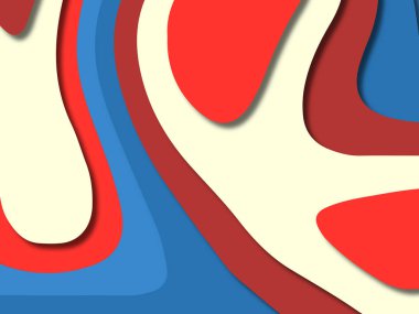 kağıt ile 3D arka plan şekilleri kesim. Soyut kağıt kitap kapağı için şablon arka plan bölmek. Kağıt arka plan kes. Soyut gerçekçi kağıt dekorasyon tasarımı için