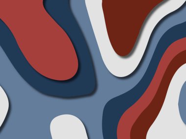 kağıt ile 3D arka plan şekilleri kesim. Soyut kağıt kitap kapağı için şablon arka plan bölmek. Kağıt arka plan kes. Soyut gerçekçi kağıt dekorasyon tasarımı için