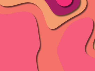 kağıt ile 3D arka plan şekilleri kesim. Soyut kağıt kitap kapağı için şablon arka plan bölmek. Kağıt arka plan kes. Soyut gerçekçi kağıt dekorasyon tasarımı için