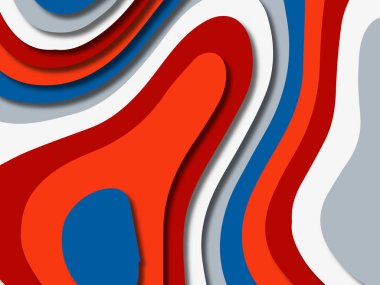 kağıt ile 3D arka plan şekilleri kesim. Soyut kağıt kitap kapağı için şablon arka plan bölmek. Kağıt arka plan kes. Soyut gerçekçi kağıt dekorasyon tasarımı için