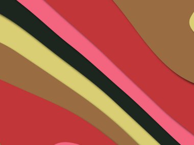 kağıt ile 3D arka plan şekilleri kesim. Soyut kağıt kitap kapağı için şablon arka plan bölmek. Kağıt arka plan kes. Soyut gerçekçi kağıt dekorasyon tasarımı için