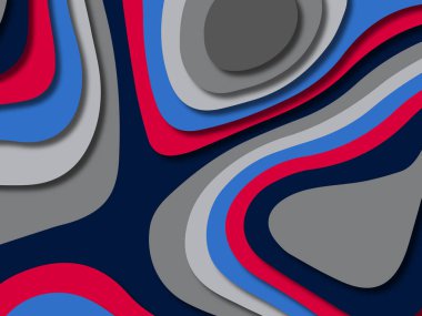 kağıt ile 3D arka plan şekilleri kesim. Soyut kağıt kitap kapağı için şablon arka plan bölmek. Kağıt arka plan kes. Soyut gerçekçi kağıt dekorasyon tasarımı için