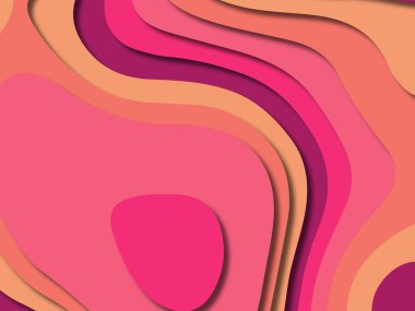 kağıt ile 3D arka plan şekilleri kesim. Soyut kağıt kitap kapağı için şablon arka plan bölmek. Kağıt arka plan kes. Soyut gerçekçi kağıt dekorasyon tasarımı için