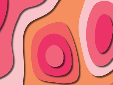 kağıt ile 3D arka plan şekilleri kesim. Soyut kağıt kitap kapağı için şablon arka plan bölmek. Kağıt arka plan kes. Soyut gerçekçi kağıt dekorasyon tasarımı için