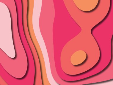 kağıt ile 3D arka plan şekilleri kesim. Soyut kağıt kitap kapağı için şablon arka plan bölmek. Kağıt arka plan kes. Soyut gerçekçi kağıt dekorasyon tasarımı için