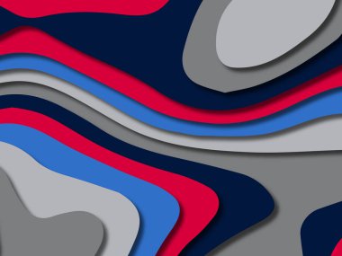 kağıt ile 3D arka plan şekilleri kesim. Soyut kağıt kitap kapağı için şablon arka plan bölmek. Kağıt arka plan kes. Soyut gerçekçi kağıt dekorasyon tasarımı için