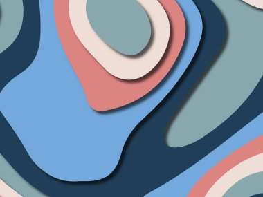 kağıt ile 3D arka plan şekilleri kesim. Soyut kağıt kitap kapağı için şablon arka plan bölmek. Kağıt arka plan kes. Soyut gerçekçi kağıt dekorasyon tasarımı için