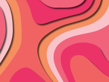 kağıt ile 3D arka plan şekilleri kesim. Soyut kağıt kitap kapağı için şablon arka plan bölmek. Kağıt arka plan kes. Soyut gerçekçi kağıt dekorasyon tasarımı için