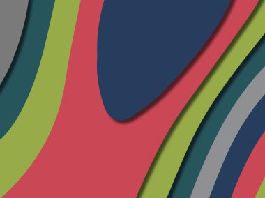 kağıt ile 3D arka plan şekilleri kesim. Soyut kağıt kitap kapağı için şablon arka plan bölmek. Kağıt arka plan kes. Soyut gerçekçi kağıt dekorasyon tasarımı için