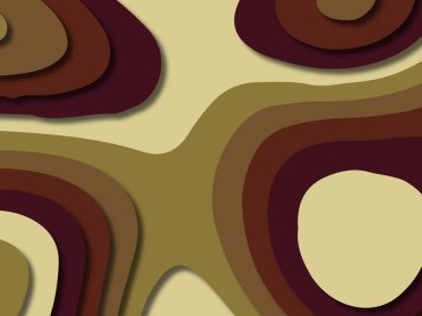 kağıt ile 3D arka plan şekilleri kesim. Soyut kağıt kitap kapağı için şablon arka plan bölmek. Kağıt arka plan kes. Soyut gerçekçi kağıt dekorasyon tasarımı için