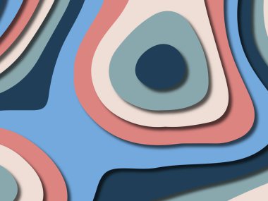 kağıt ile 3D arka plan şekilleri kesim. Soyut kağıt kitap kapağı için şablon arka plan bölmek. Kağıt arka plan kes. Soyut gerçekçi kağıt dekorasyon tasarımı için