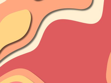 kağıt ile 3D arka plan şekilleri kesim. Soyut kağıt kitap kapağı için şablon arka plan bölmek. Kağıt arka plan kes. Soyut gerçekçi kağıt dekorasyon tasarımı için