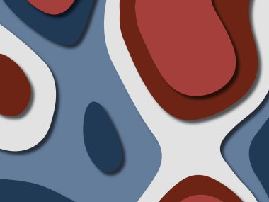 kağıt ile 3D arka plan şekilleri kesim. Soyut kağıt kitap kapağı için şablon arka plan bölmek. Kağıt arka plan kes. Soyut gerçekçi kağıt dekorasyon tasarımı için