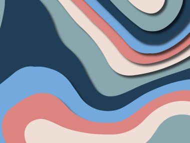 kağıt ile 3D arka plan şekilleri kesim. Soyut kağıt kitap kapağı için şablon arka plan bölmek. Kağıt arka plan kes. Soyut gerçekçi kağıt dekorasyon tasarımı için