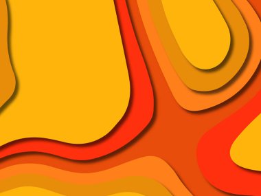 kağıt ile 3D arka plan şekilleri kesim. Soyut kağıt kitap kapağı için şablon arka plan bölmek. Kağıt arka plan kes. Soyut gerçekçi kağıt dekorasyon tasarımı için