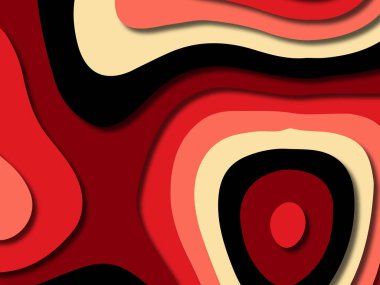 kağıt ile 3D arka plan şekilleri kesim. Soyut kağıt kitap kapağı için şablon arka plan bölmek. Kağıt arka plan kes. Soyut gerçekçi kağıt dekorasyon tasarımı için