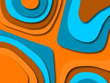 kağıt ile 3D arka plan şekilleri kesim. Soyut kağıt kitap kapağı için şablon arka plan bölmek. Kağıt arka plan kes. Soyut gerçekçi kağıt dekorasyon tasarımı için