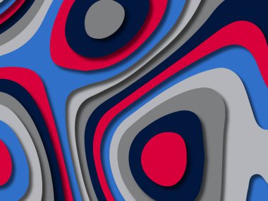 kağıt ile 3D arka plan şekilleri kesim. Soyut kağıt kitap kapağı için şablon arka plan bölmek. Kağıt arka plan kes. Soyut gerçekçi kağıt dekorasyon tasarımı için